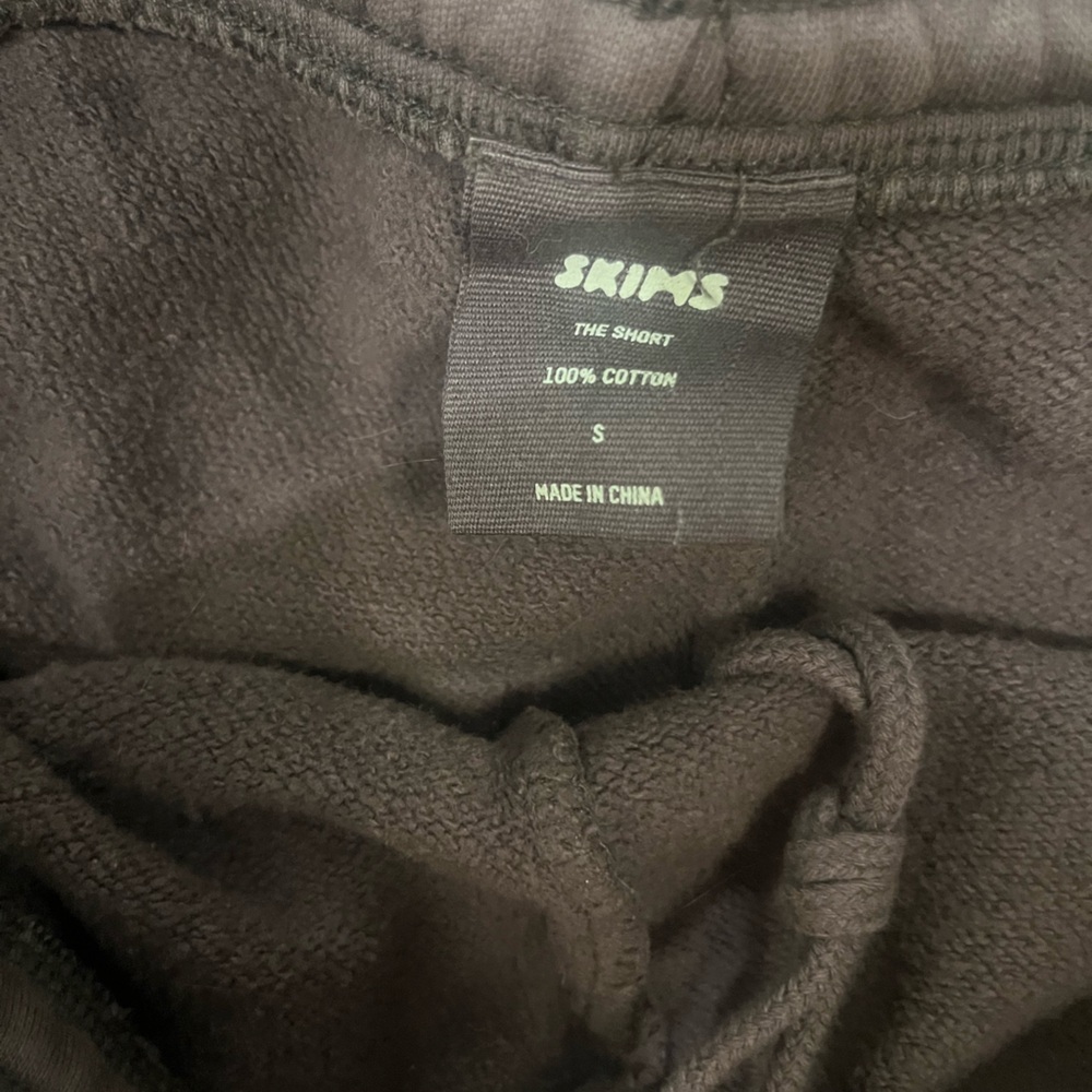Skims Brown outdoor collection cropped jacket and short set 100% cotton